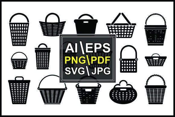 Black Shopping Baskets: A Modern E-Commerce Collection