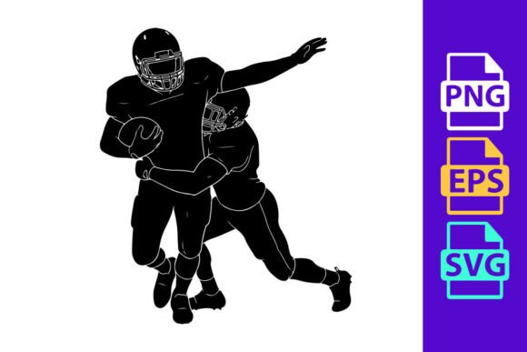 Capture Athletic Power with American Football Tackle Player Action