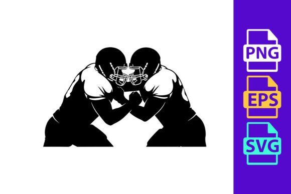Capturing the Impact: Two American Football Players Colliding
