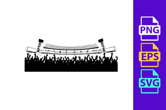Concert Crowd in Front of a Large Stage: Capturing the Energy of Live Events