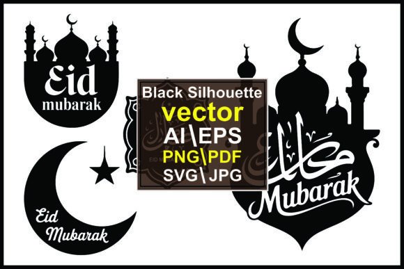 Eid Mubarak Mosques Silhouettes: A Designer's Visual Toolkit