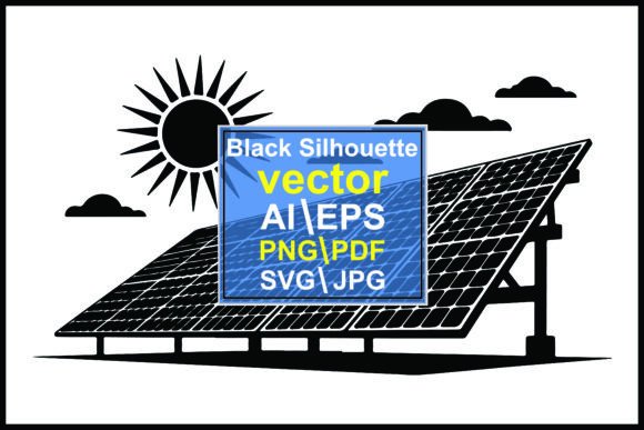 Solar Panel Silhouettes: A Bold Visual for Modern Design