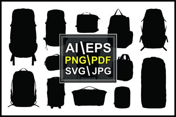 Visual Storytelling with Silhouettes of Various Backpacks and Bag