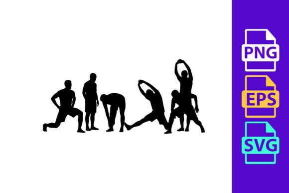 Yoga Poses in Various Stages: A Dynamic Font for Energetic Brands
